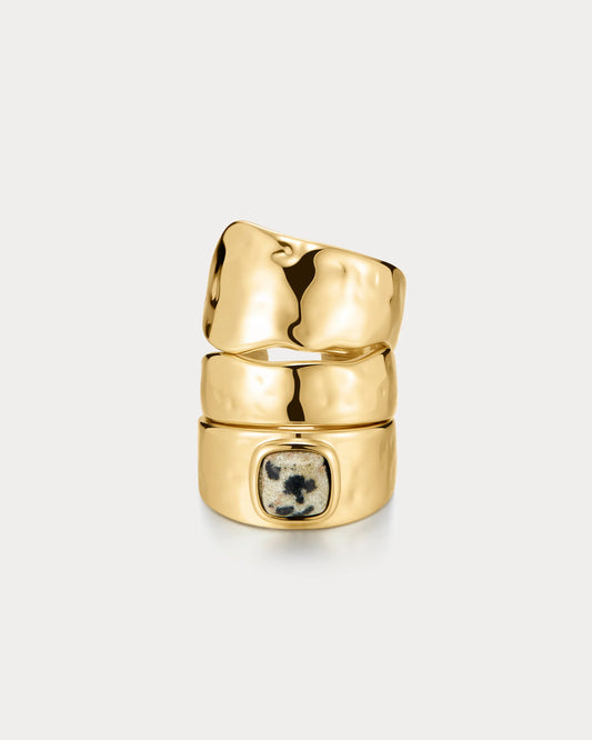 Palma ring set - GOLD - size 5