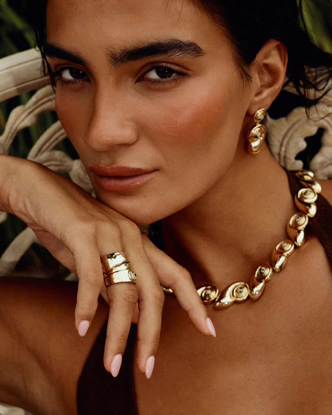 Palma ring set - GOLD - size 5
