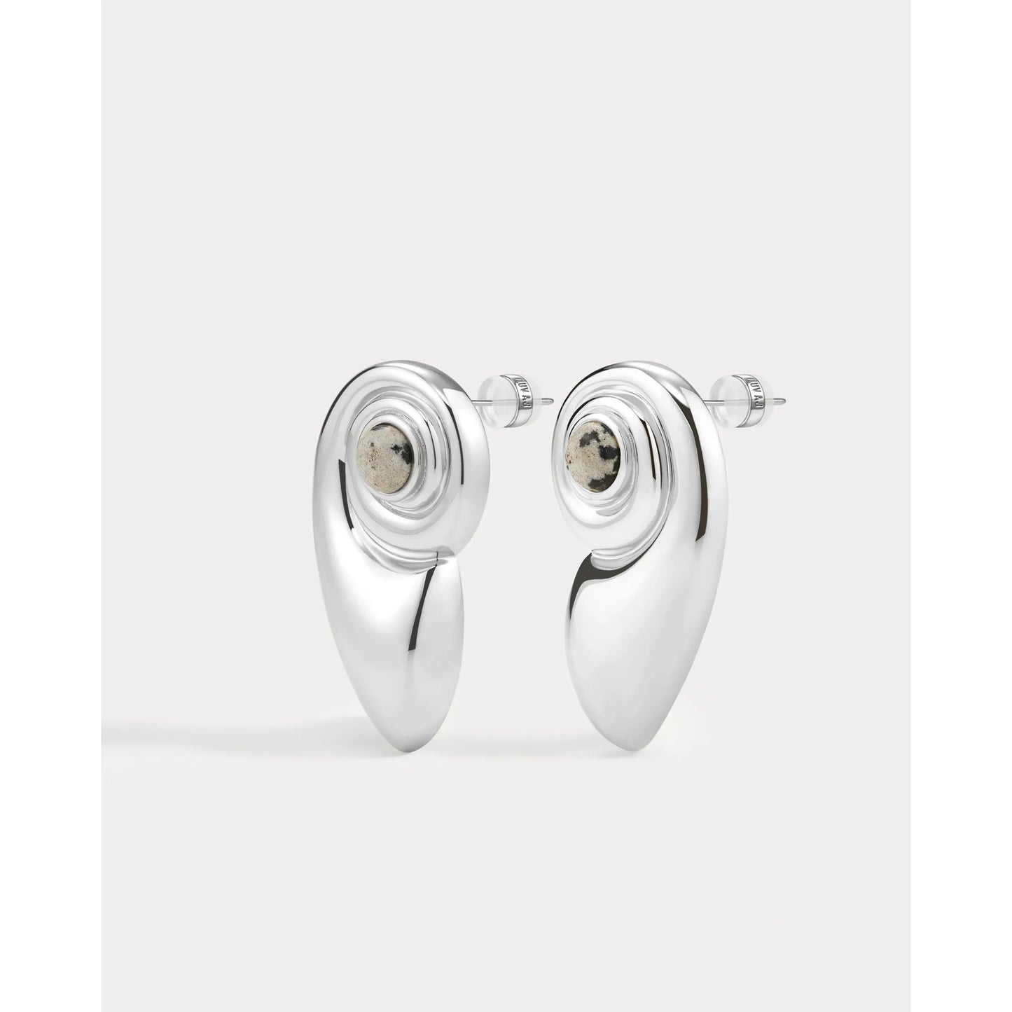 Palma Shell Studs - silver