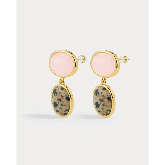 Rose Quartz Palma studs