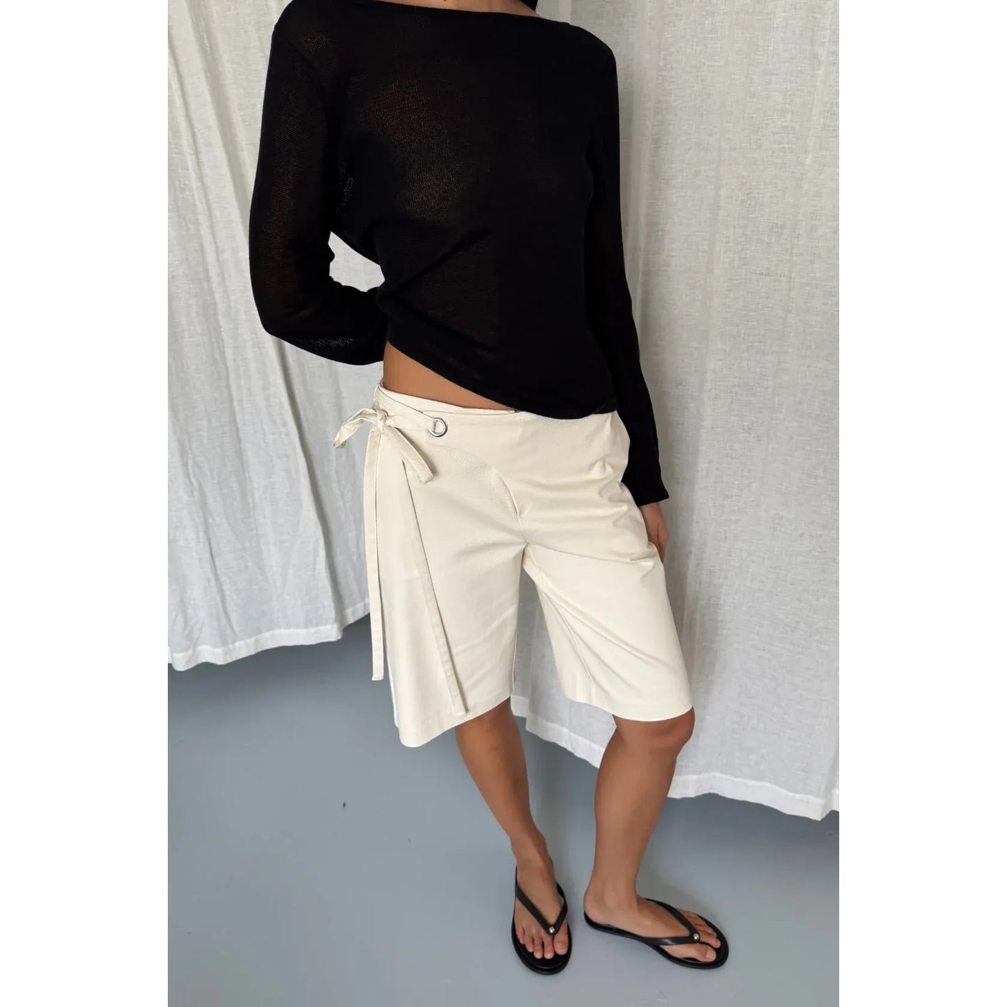 Lucia tie Bermuda short