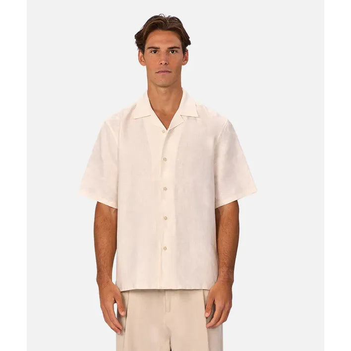 The Lusso Linen Shirt - Coconut