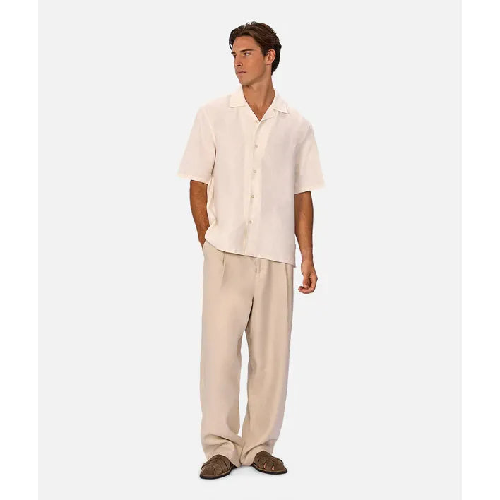The Lusso Linen Shirt - Coconut