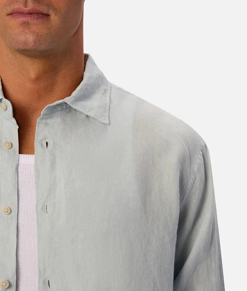 St Martins Linen ls shirt - blue haze