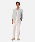 St Martins Linen ls shirt - blue haze