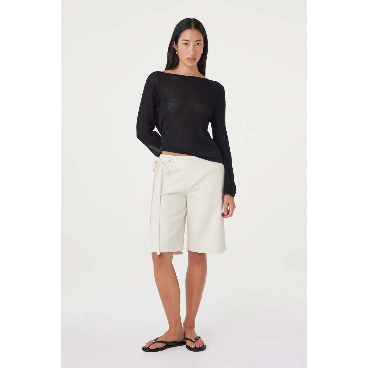 Lucia tie Bermuda short