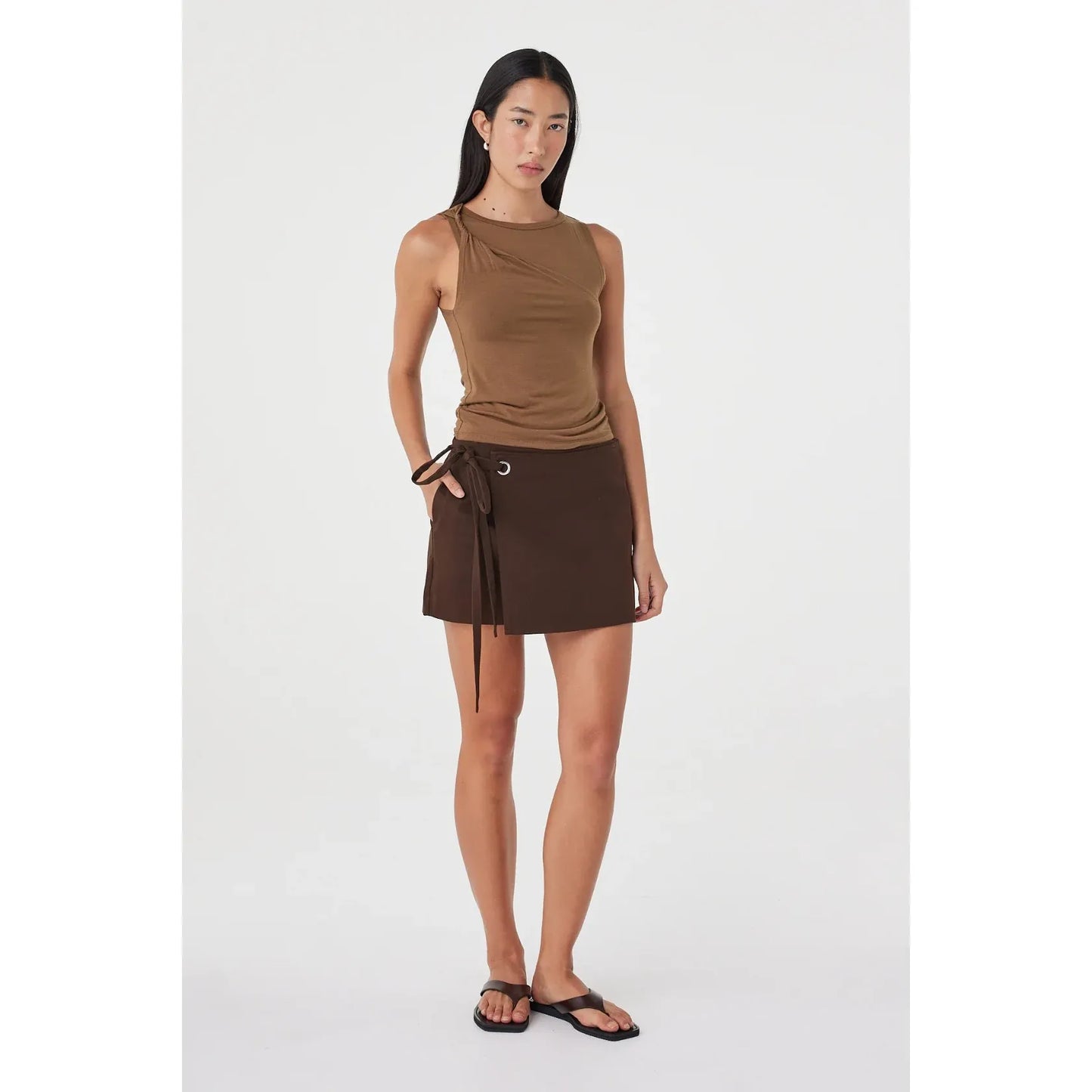 Lucia Tie Mini skirt