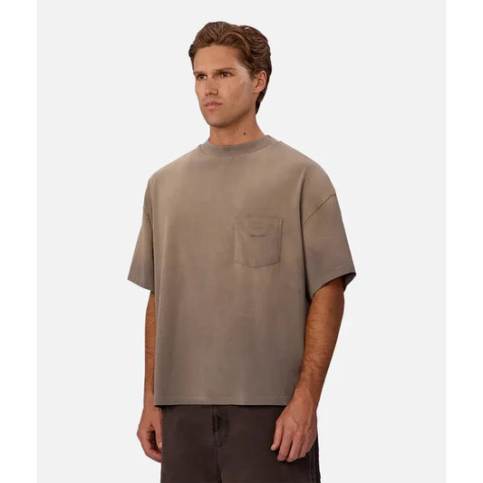 Sand blasted tee - washed rock