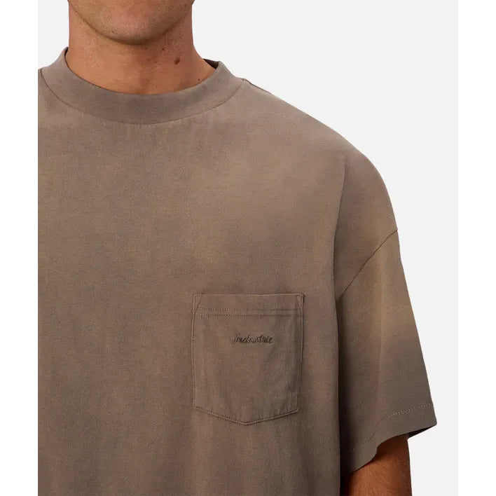 Sand blasted tee - washed rock