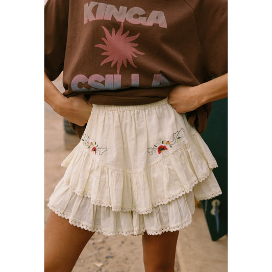 Reka Embroided Fae Frill skort