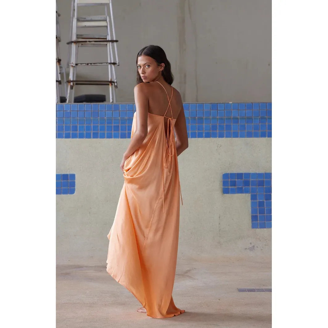 Valentina Dress - Neon orange