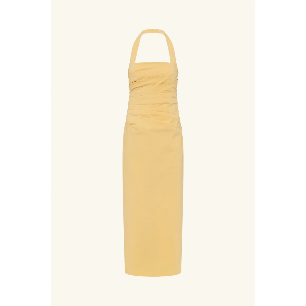 Campbell Draped Halter Maxi dress