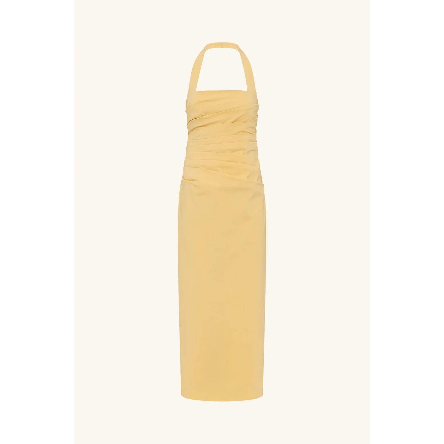 Campbell Draped Halter Maxi dress