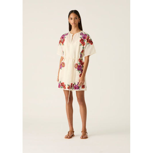 Frida Embroidery Mini Dress
