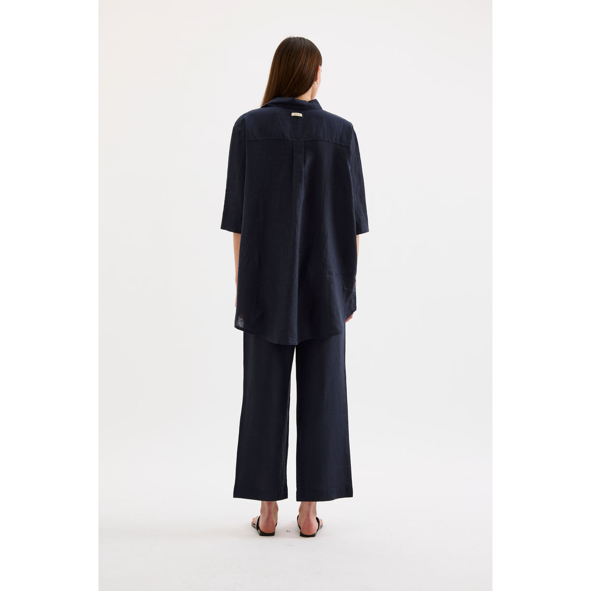 Lounge Linen Longline Shirt