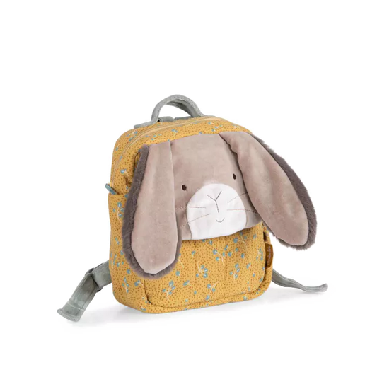 Trois Petits Lapins ochre rabbit backpack