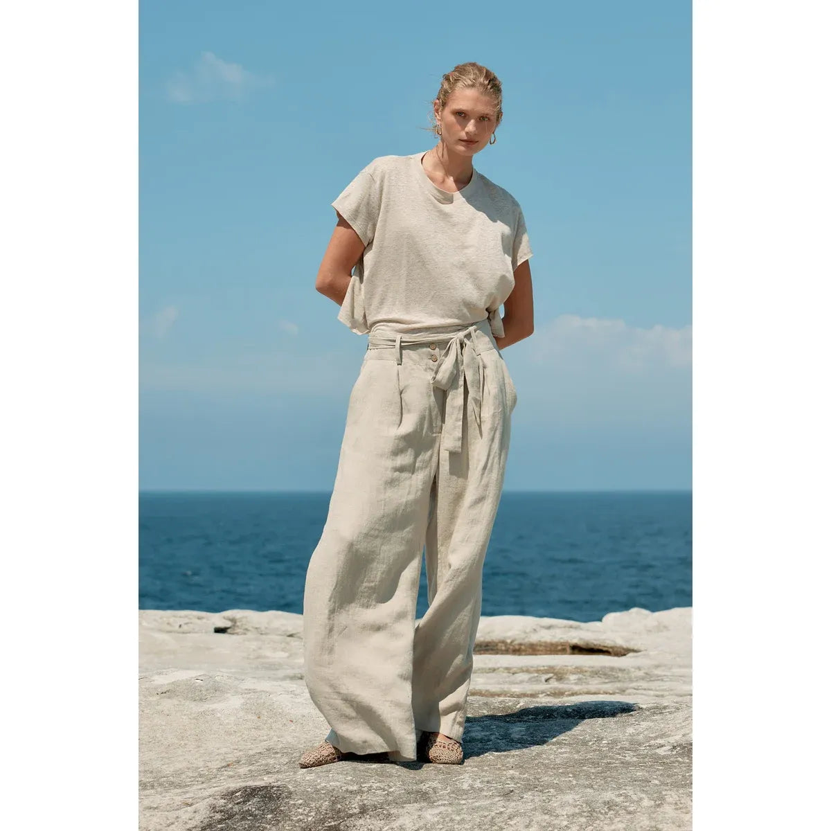 Baby Linen Tee — Natural