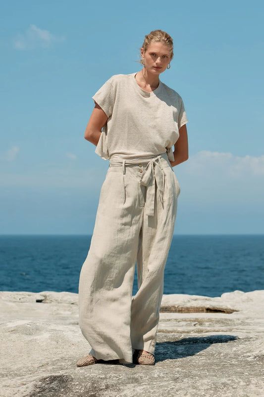 Baby Linen Tee — Natural
