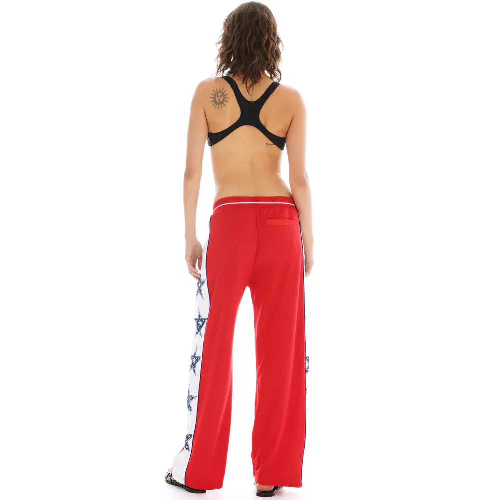 Red star track pants
