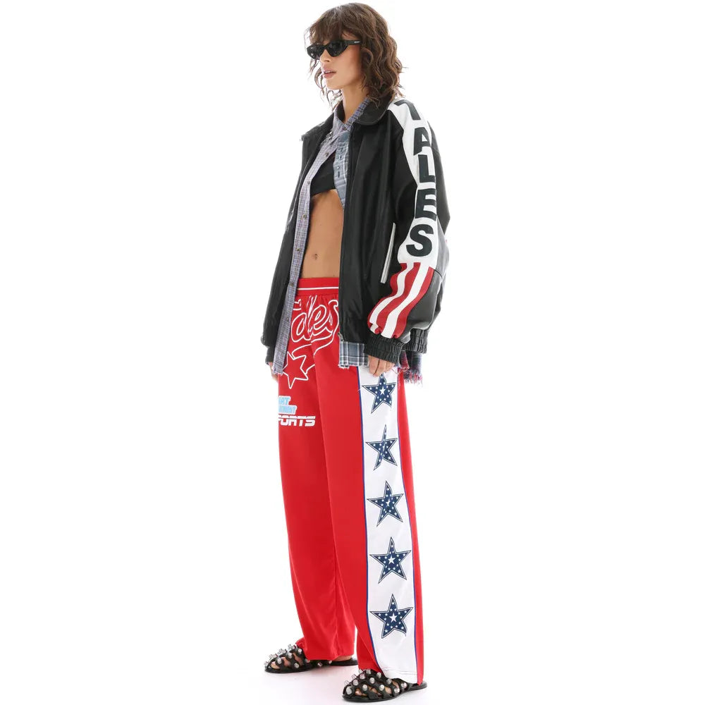 Red star track pants