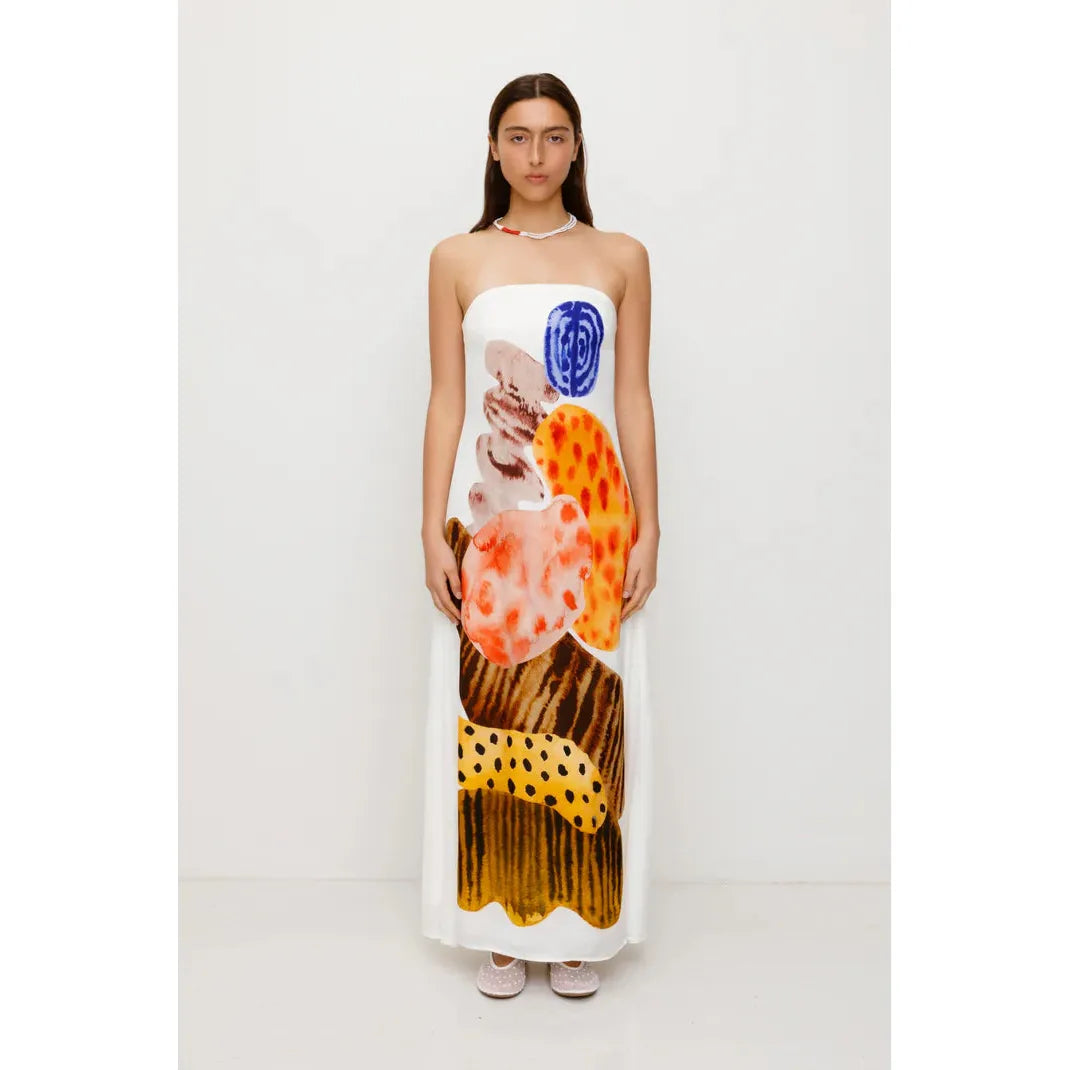 Kora Maxi dress - Porcelain