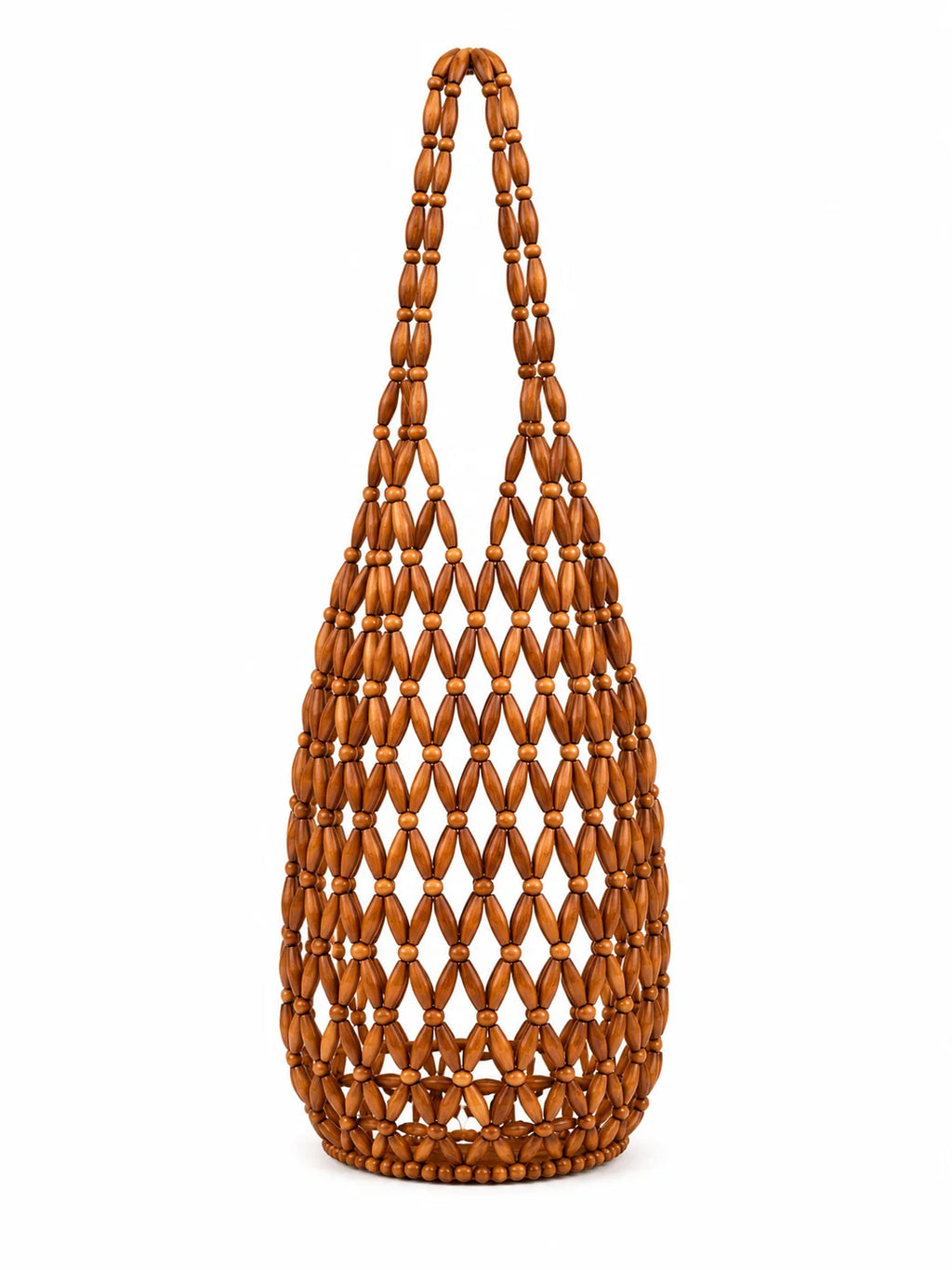 Beaded bucket bag