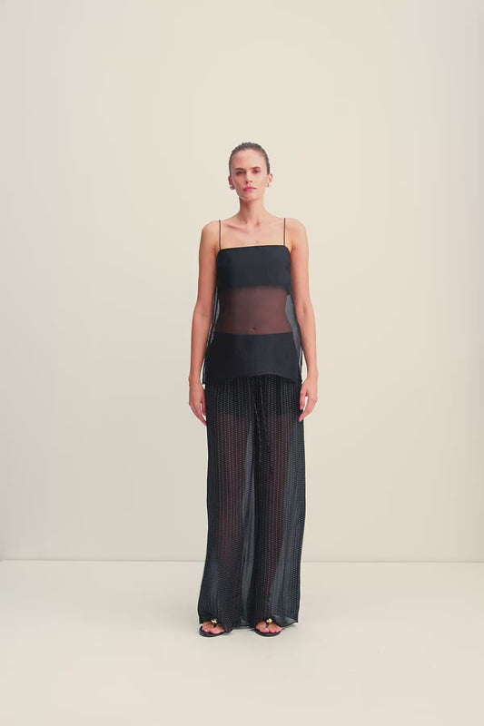 Irving Polka dot sheer pant