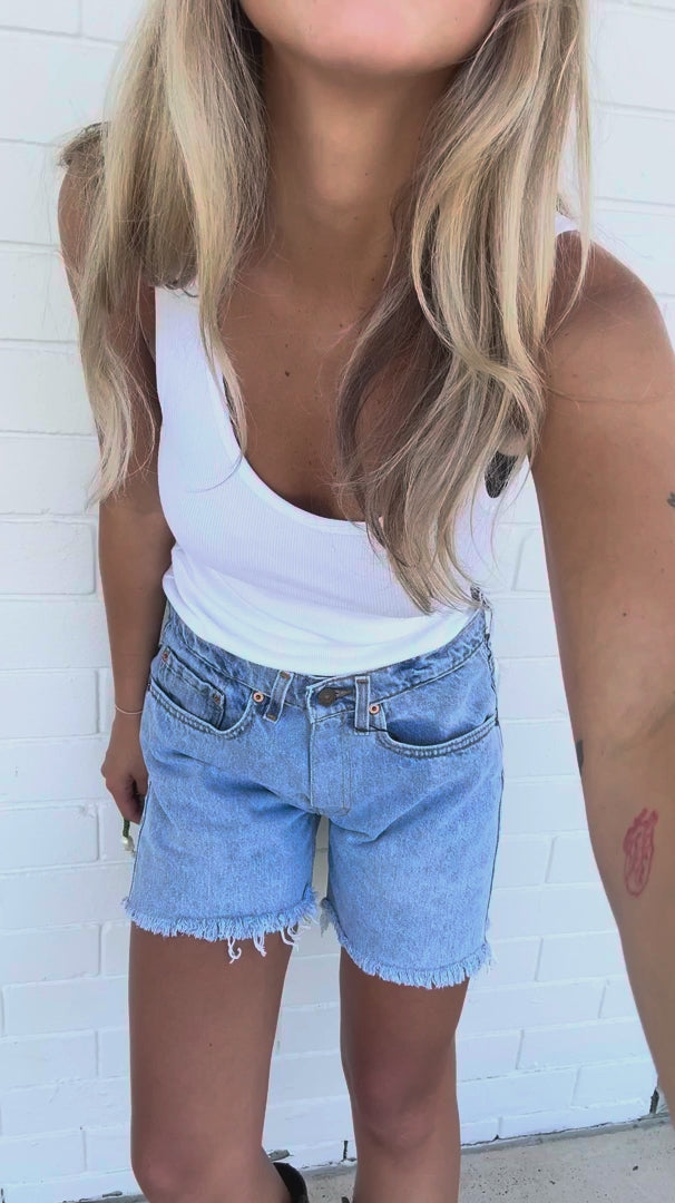 Vintage Levi's Classic Cut - Reworked denim shorts