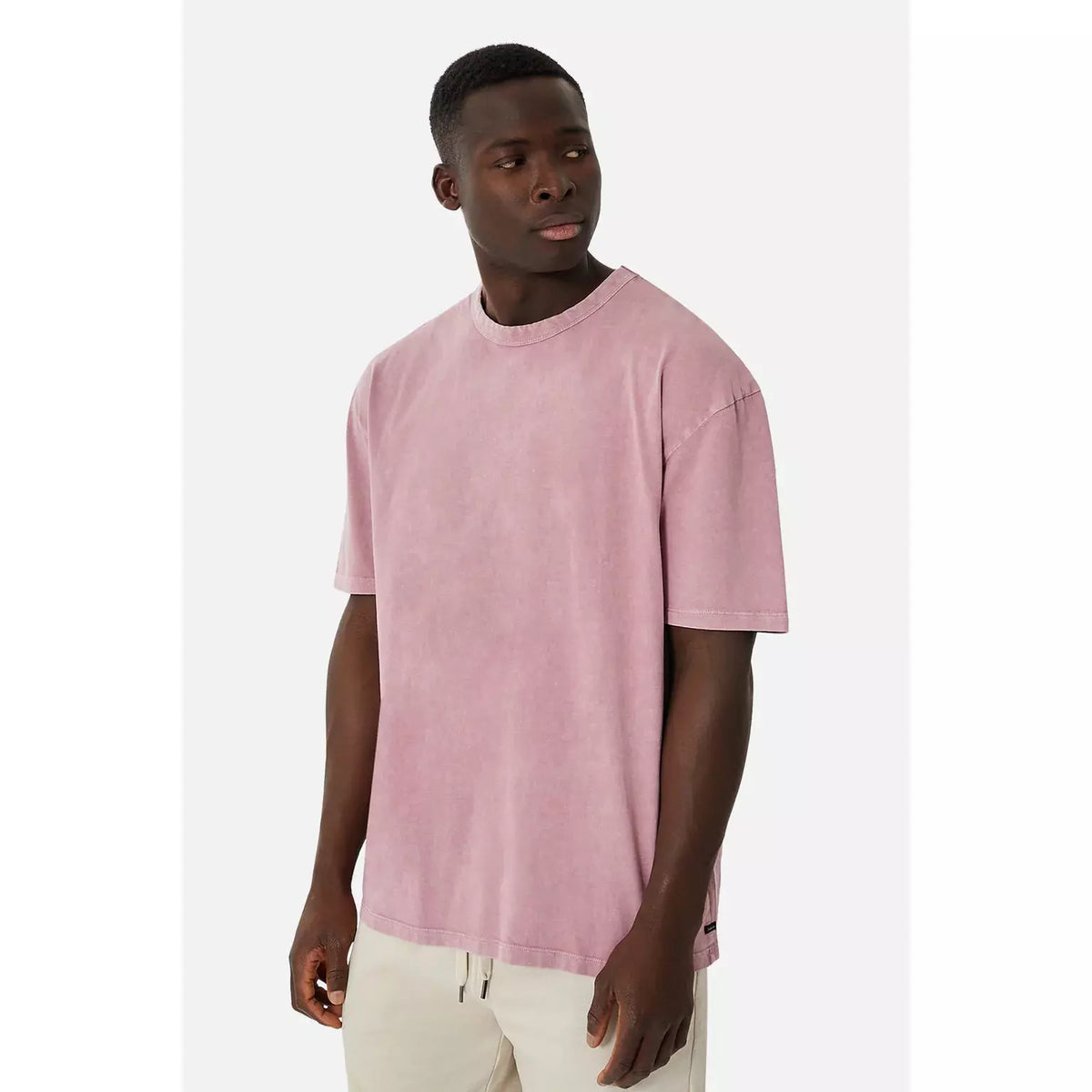 The Del Sur Acid Wash Tee - Bordeaux