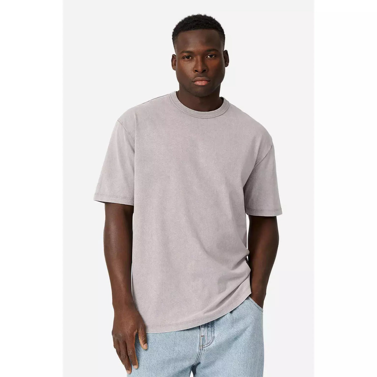 The Del Sur Acid Wash Tee - Grape Acid