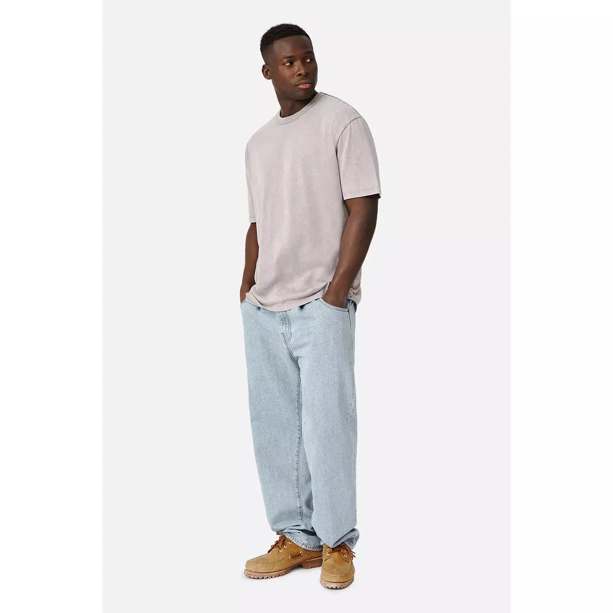 The Del Sur Acid Wash Tee - Grape Acid