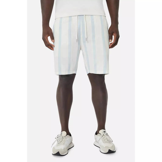 The Mykonos Short - Cream Light Blue