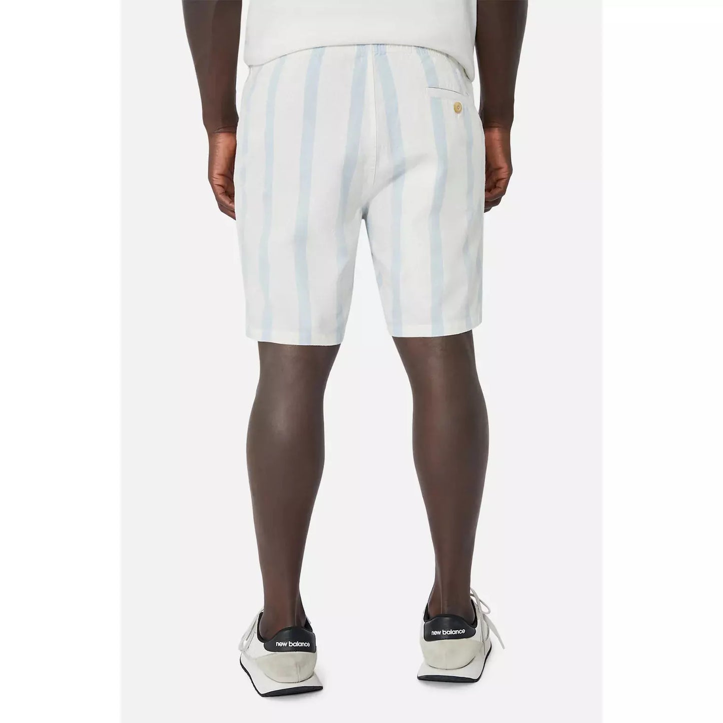 The Mykonos Short - Cream Light Blue