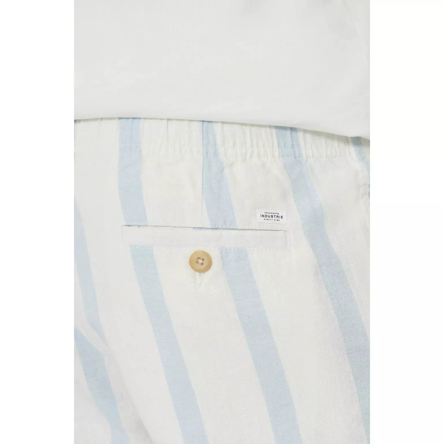The Mykonos Short - Cream Light Blue