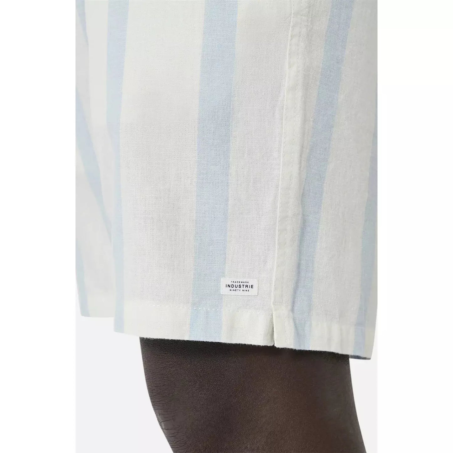 The Mykonos Short - Cream Light Blue
