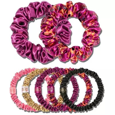 Large & Skinny Silk Scrunchies - Super Bloom Mega Set