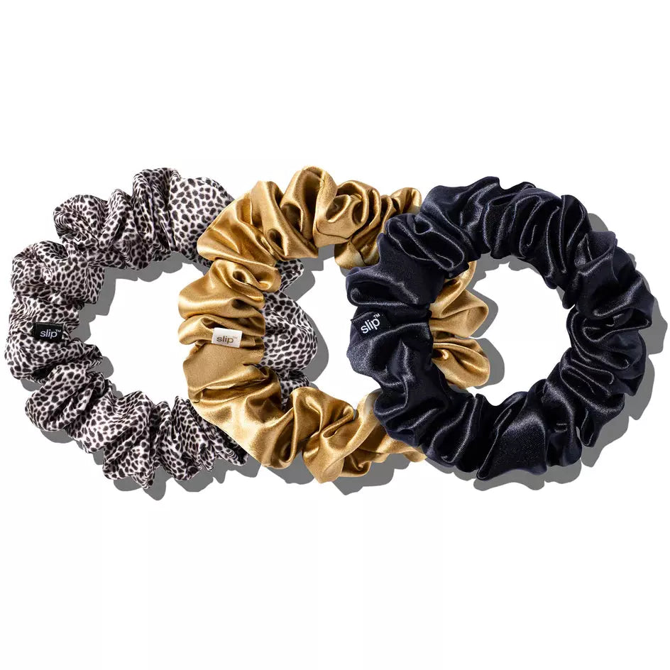 Slip Scrunchies - Mixed Leopard