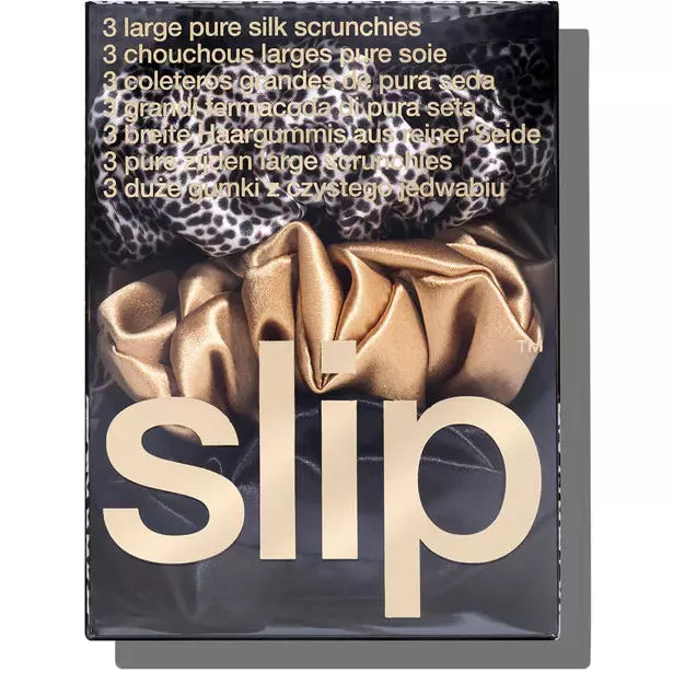 Slip Scrunchies - Mixed Leopard