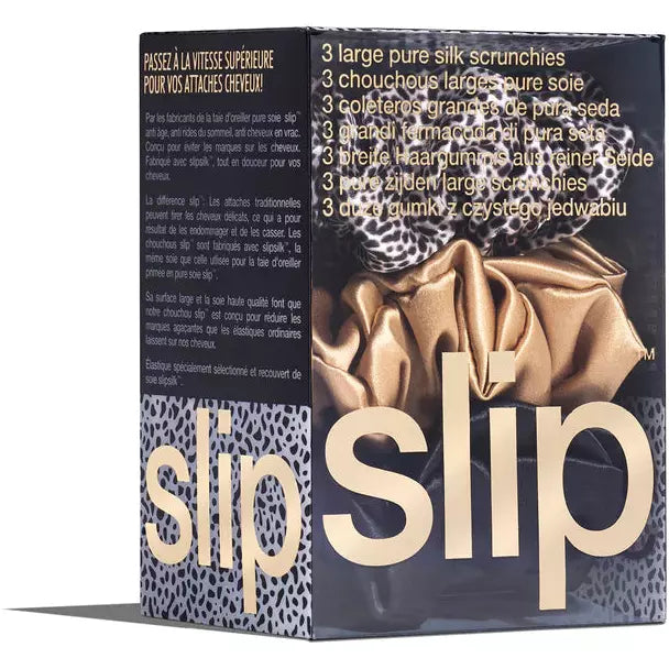 Slip Scrunchies - Mixed Leopard