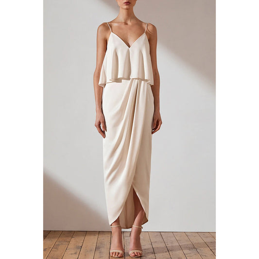 Luxe Cocktail Frill Dress