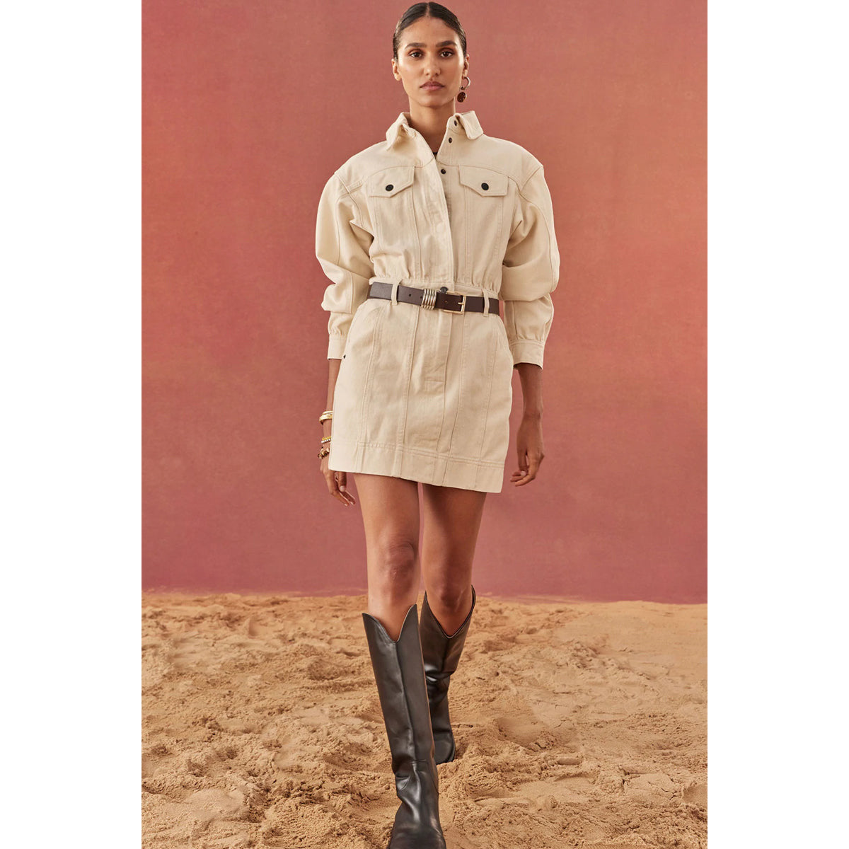 Sierra Panelled Utility Mini Dress